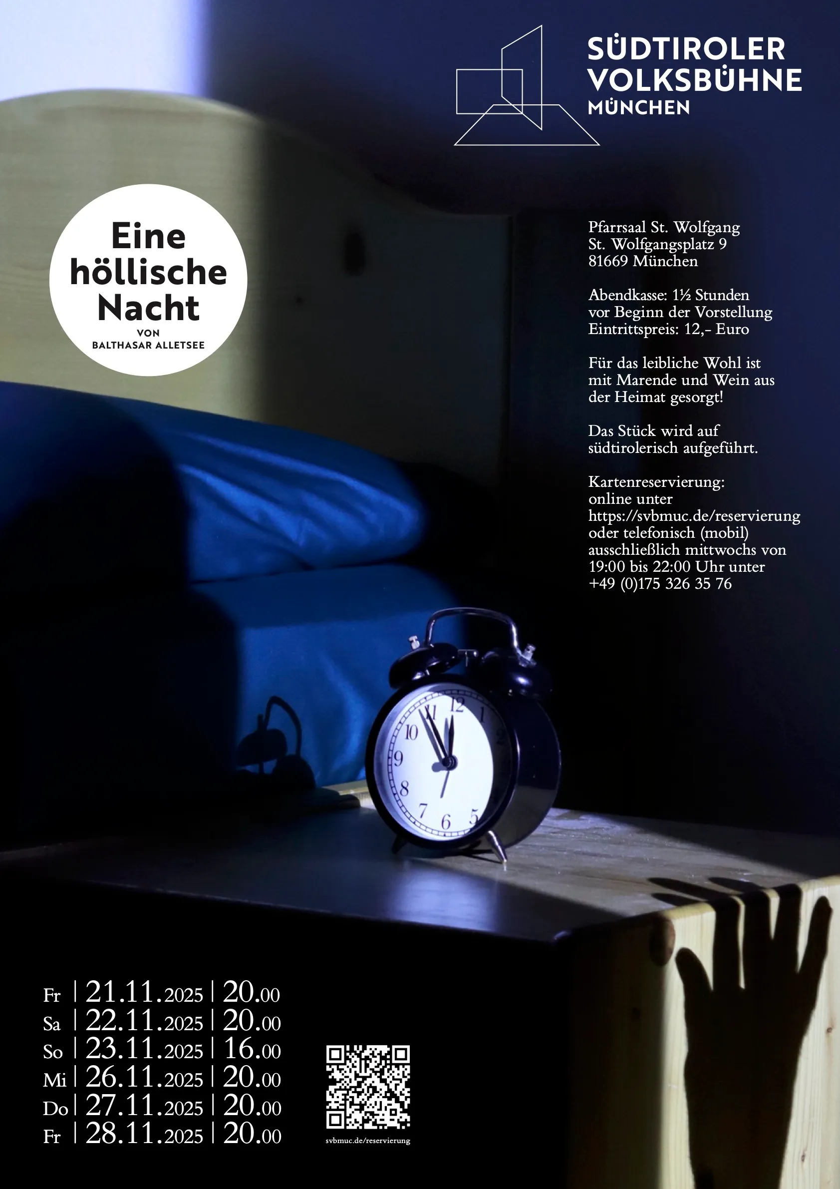 Plakat der Aufführung: Eine höllische Nacht